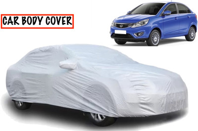 AXLOZ Car Cover For Tata Zest (With Mirror Pockets)(Silver)
