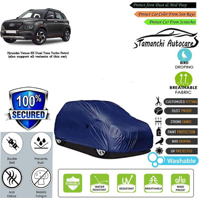Tamanchi Autocare Car Cover For Hyundai Venue SX Dual Tone Turbo Petrol(Blue)