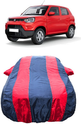 Wegather Car Cover For Maruti Suzuki S-Presso STD Opt Petrol (With Mirror Pockets)(Red)