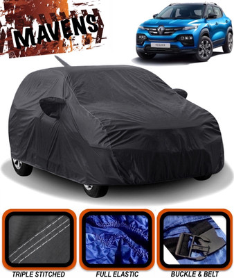 MAVENS Car Cover For Renault Kiger (With Mirror Pockets)(Black)