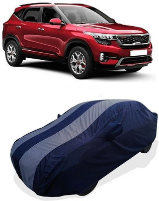 QLAX Car Cover For Maruti Seltos HTX Plus AT 1.5 Diesel (With Mirror Pockets)(Grey)