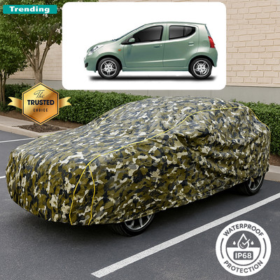 GOSHIV-car and bike accessories Car Cover For Maruti A-Star VXI (With Mirror Pockets)(Yellow, Black)