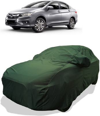Coxtor Car Cover For Honda City i-Dtec (With Mirror Pockets)(Gold)