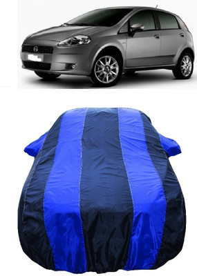 Wegather Car Cover For Fiat Punto Grande 1.2 (With Mirror Pockets)(Blue)