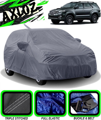 AXLOZ Car Cover For Toyota Fortuner Old (With Mirror Pockets)(Grey)