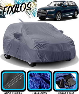 FIXILOS Car Cover For Audi Q7 (With Mirror Pockets)(Grey)