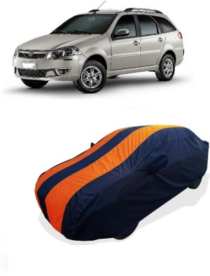 Coxtor Car Cover For Fiat Palio Weekend (With Mirror Pockets)(Orange)