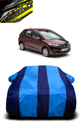 FRONCH Car Cover For Honda Jazz (With Mirror Pockets)(Blue)