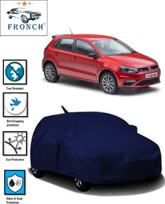 FRONCH Car Cover For Volkswagen Polo, Polo 1.2L (With Mirror Pockets)(Blue)