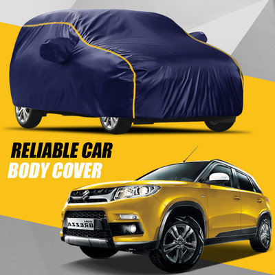 AXLOZ Car Cover For Maruti Suzuki Vitara Brezza (With Mirror Pockets)(Multicolor)