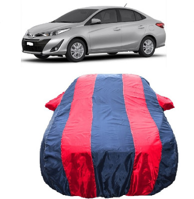 Wegather Car Cover For Toyota Yaris (With Mirror Pockets)(Red)