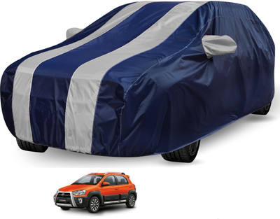Auto Hub Car Cover For Toyota Etios Cross (Without Mirror Pockets)(Black, Grey)