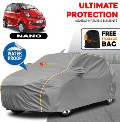 AUTOMOZEXO Car Cover For Tata Nano (With Mirror Pockets)(Grey)