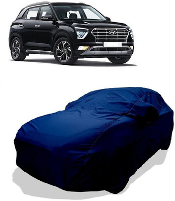 Coxtor Car Cover For Hyundai Creta (With Mirror Pockets)(Green)