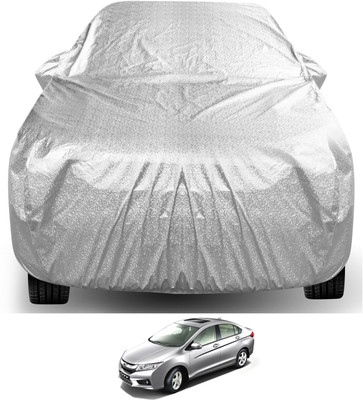 Auto Hub Car Cover For Honda City i-Dtec (With Mirror Pockets)(Silver)