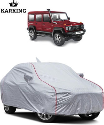 KARKING Car Cover For Force Gurkha (Without Mirror Pockets)(Silver)