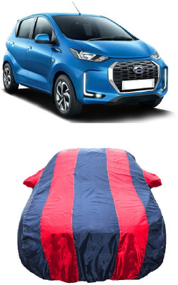 Wegather Car Cover For Datsun Redi-Go A Petrol (With Mirror Pockets)(Red)