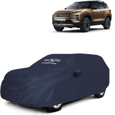 Kingsway Car Cover For Tata Safari (With Mirror Pockets)(Grey, For 2023, 2024 Models)