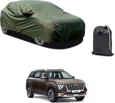 PAGORA Car Cover For Hyundai Alcazar (With Mirror Pockets)(Green)