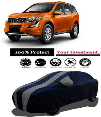 Amexride Car Cover For Mahindra XUV500 W7 AT Diesel (With Mirror Pockets)(Grey)