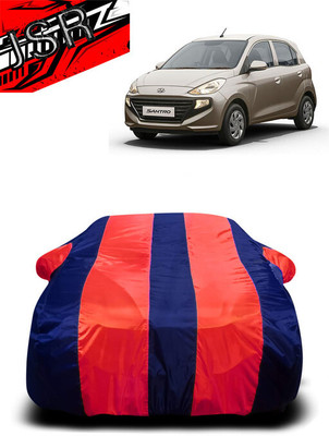 J S R Car Cover For Hyundai Santro Xing (With Mirror Pockets)(Red, Blue)