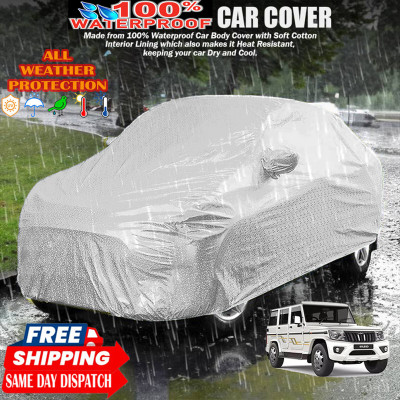 Tamanchi Autocare Car Cover For Mahindra Bolero(Silver)