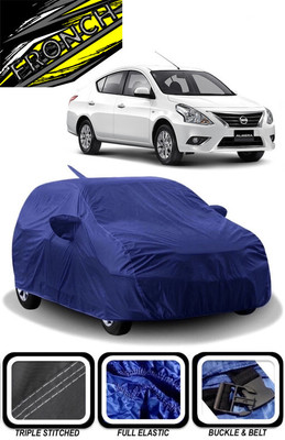 FRONCH Car Cover For Nissan Almera 1.5 Sport (With Mirror Pockets)(Blue)