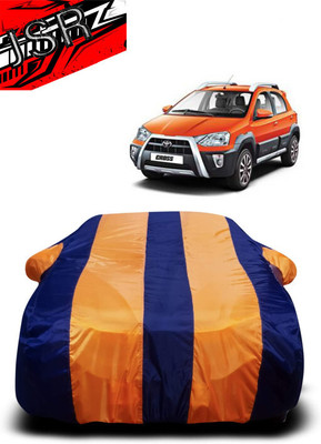 J S R Car Cover For Kia CROSS (With Mirror Pockets)(Orange, Blue)