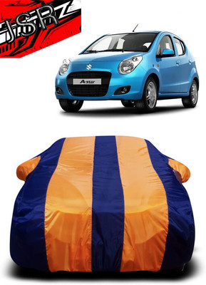 J S R Car Cover For Maruti Suzuki A-Star (With Mirror Pockets)(Orange, Blue)