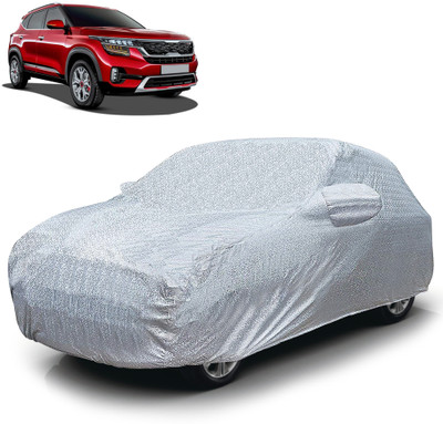 Autofy Car Cover For Kia SELTOS (With Mirror Pockets)(Silver)
