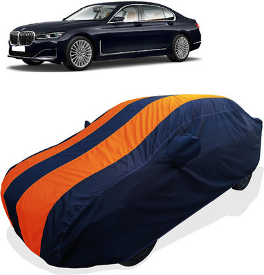 Coxtor Car Cover For BMW 7 Series 745Le xDrive Petrol (With Mirror Pockets)(Orange)