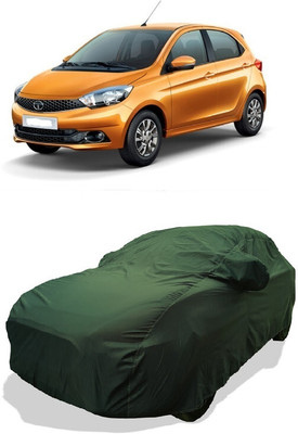 Coxtor Car Cover For Tata Tiago 1.2 Revotron XT Option (With Mirror Pockets)(Green)