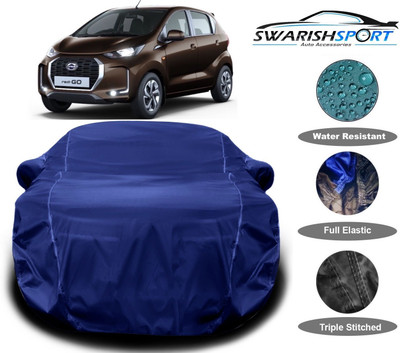 Swarish Car Cover For Datsun redi-GO (With Mirror Pockets)(Blue)
