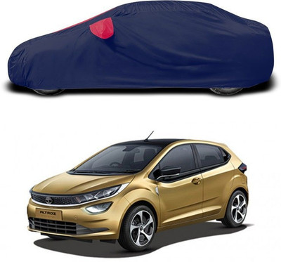SEBONGO Car Cover For Tata Altroz (With Mirror Pockets)(Red)