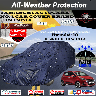 Tamanchi Autocare Car Cover For Hyundai i10(Blue)