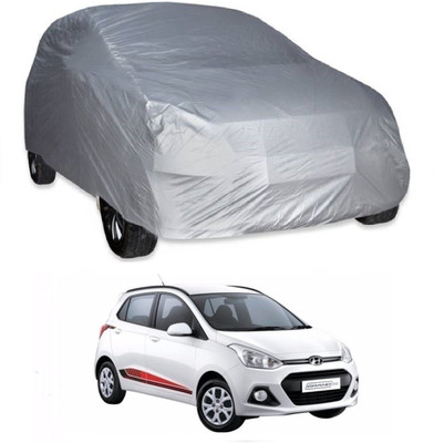 AutoKick Car Cover For Hyundai Grand i10 (Without Mirror Pockets)(Silver)