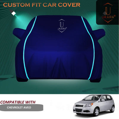Ukara Car Cover For Chevrolet Aveo (With Mirror Pockets)(Blue)
