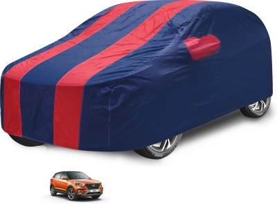 MOCKHE Car Cover For Hyundai Creta 2020 (With Mirror Pockets)(Red)