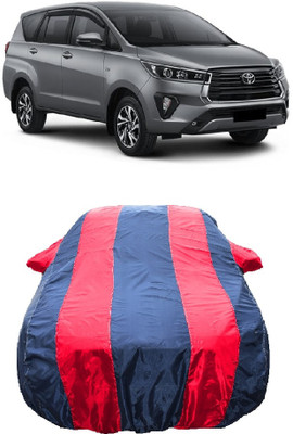 Wegather Car Cover For Toyota Innova Crysta 2.4 VX MT Diesel (With Mirror Pockets)(Red)