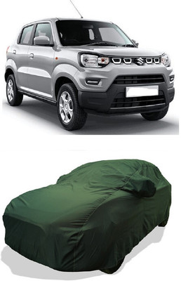 Coxtor Car Cover For Maruti Suzuki S-Presso VXI Petrol (With Mirror Pockets)(Green)