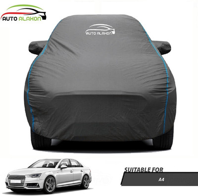 AUTO ALAXON Car Cover For Audi A4 (With Mirror Pockets)(Black)
