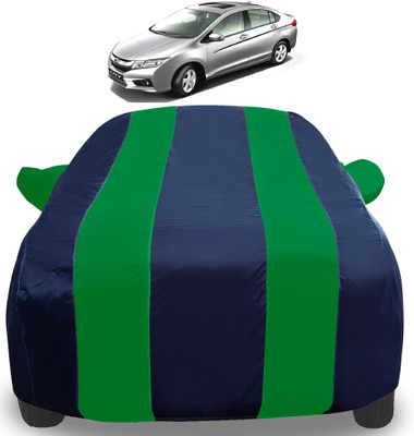 Amanzo Car Cover For Honda City i-Dtec (With Mirror Pockets)(Green)