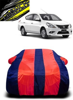 FRONCH Car Cover For Nissan Almera 1.5 SVE (With Mirror Pockets)(Red, Blue)