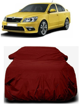 Autoprime Car Cover For Skoda Laura (With Mirror Pockets)(Maroon)