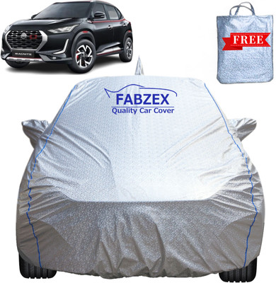FABZEX Car Cover For Nissan Magnite (With Mirror Pockets)(Silver, For 2020, 2021, 2022, 2023, 2024 Models)