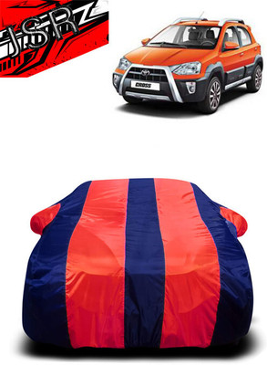 J S R Car Cover For Kia CROSS (With Mirror Pockets)(Red, Blue)
