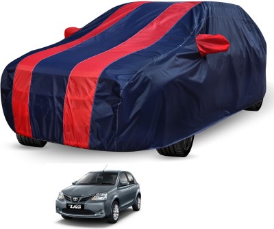 Flipkart SmartBuy Car Cover For Toyota Etios Liva (With Mirror Pockets)(Blue, Red)