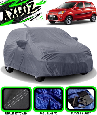 AXLOZ Car Cover For Maruti Suzuki Alto 800 (With Mirror Pockets)(Grey)