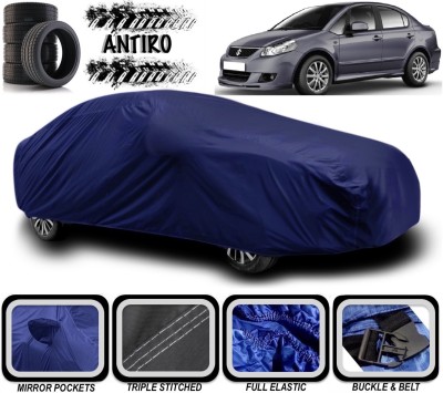 ANTIRO Car Cover For Maruti Suzuki SX4 (With Mirror Pockets)(Blue)