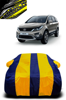 FRONCH Car Cover For Tata Hexa (With Mirror Pockets)(Yellow, Blue)